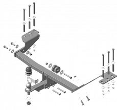 Улучшение продукта! Фаркоп 93104-E также подходит на Haval M6 с 2023