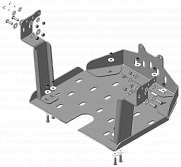 26206 Усиленная Защита Двигателя. 6 мм, Сталь.