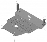 57201 Стандартная Защита картера Двигателя, КПП. 1,5 мм, Сталь.