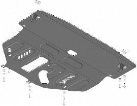 Улучшение продукта! Защита 72801 также подходит на KGM Korando с 2023 г.
