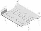 340902 Усиленная Защита Двгателя; КПП (дополнительный щит). 4 мм, Алюмний.