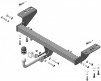 93116-A Фаркоп Motodor Haval H3 2024 - н.в (оцинк. Шар)