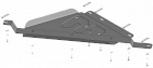 73116 Усиленная Защита раздаточной коробки, 2 мм, Сталь.