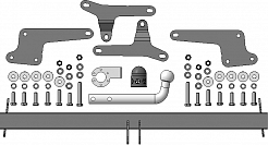 T101A Фаркоп АвтоСтандарт Toyota RAV4 2019 - 2022 (оцинк. Шар)