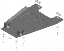 78704 Усиленная Защита КПП. 2 мм, Сталь.