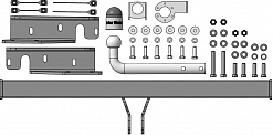 97203-A Фаркоп Motodor Changan CS55 Plus; UNI-S(оцинк. Шар)