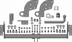 91310-A Фаркоп Motodor Mitsubishi Pajero III 2000-2007; Mitsubishi Pajero lV 2007-н.в.