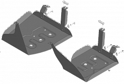 72802 Усиленная Защита абсорбера, топл. бака. 2 мм, Сталь