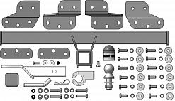 99029-E Фаркоп Motodor Omoda C5 с 2024 (оцинк. Шар)