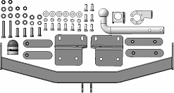 90916-A Фаркоп Motodor Hyundai Tucson; KIA Sportage 2021 - н.в (оцинк. Шар)