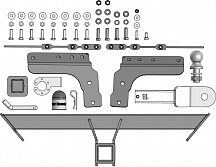 99016-E Фаркоп Motodor Exeed RX с 2023 г. (оцинк. Шар)