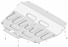 349001 Усиленная Защита картера Двигателя, КПП. 4 мм, Алюминий.