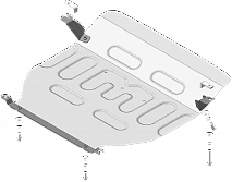340102 Усиленная Защита картера Двигателя. 4 мм, Алюминий