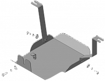 70905 Усиленная Защита Зад. дифференциала. 2 мм, Сталь.