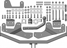 90912-A Фаркоп Motodor Hyundai H1; Starex; Grand Starex (оцинк. Шар)