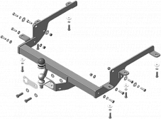 91716-FE Фаркоп Motodor Renault Master (хром. Шар)