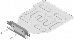 348610 Усиленная Защита заднего электромотора, Трубок охлаждения электромотора. 4 мм, Алюминий
