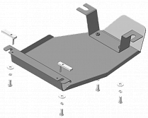00757 Усиленная Защита заднего дифференциала. 2 мм, Сталь.