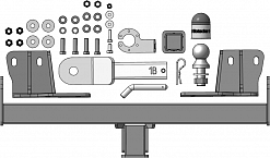 93126-E Фаркоп Motodor Haval H7 2024 - н.в (оцинк. Шар)