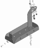 27720 Защита радиатора кондиционера, 3 мм, Сталь.