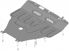 71402 Усиленная Защита картера Двигателя, КПП. 2 мм, Сталь.