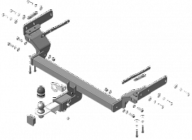 Новинка MOTODOR! Фаркоп артикул 91315-E для Mitsubishi Outlander IV 2022 -2024 гг.