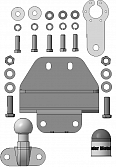 92524-F Фаркоп Motodor Toyota Land Cruiser 300 c 2021 г. (оцинк. Шар)