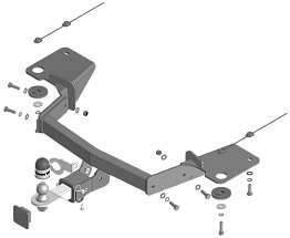 Новинка MOTODOR! Фаркоп артикул 99018-E для Jetour X90 Plus с 2023 г