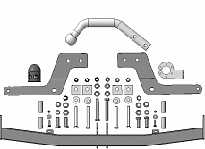 L103A Фаркоп АвтоСтандарт Lada X-Ray ( вкл. версию Cross) (оцинк. Шар)