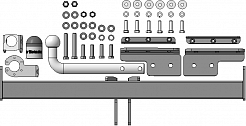 99003-A Фаркоп Motodor Chery Tiggo 7; 7Pro; 7ProMax, Exeed LX (оцинк. Шар)