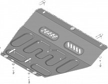 70201 Усиленная Защита картера Двигателя. 2 мм, Сталь.