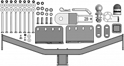92806-E Фаркоп Motodor KGM Rexton с 2023 г. (оцинк. Шар)