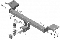 93126-E Фаркоп Motodor Haval H7 2024 - н.в (оцинк. Шар)