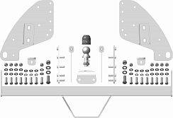 ZM301FE Фаркоп ZincaR ОЦИНКОВАННЫЙ Mitsubishi L200 2006-2014; 2015-; Fiat Fullback (Оцинк. шар)