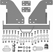 96401-FE Фаркоп Motodor ISUZU NM оцинк. шар  (90009)