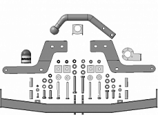 92107-A Фаркоп Motodor Lada X-Ray (в том числе Cross) (оцинк. Шар)