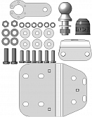ZT105FE Фаркоп ZincaR ОЦИНКОВАННЫЙ Toyota LC Prado 120; FJ Cruiser; LC Prado 150 (Оцинк. шар)