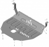 57204 Стандартная Защита картера Двигателя, КПП. 1,5 мм, Сталь.