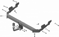 91101-A Фаркоп Motodor Mazda CX-5 2011 - н.в. (оцинк. Шар)