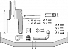 92509-A Фаркоп Motodor ОЦИНКОВАННЫЙ Toyota Land Cruiser Prado 150; Lexus GX460 (оцинк. Шар)