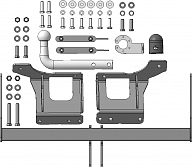 H106A Фаркоп АвтоСтандарт Hyundai Tucson; Kia Sportage 2016-2021 (оцинк. Шар)