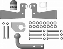 91407-A Фаркоп Motodor Nissan Pathfinder 2005-2014 г.в (оцинк. Шар)
