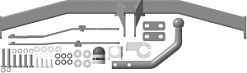 91708-A Фаркоп Motodor Renault Megane (оцинк. Шар)