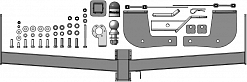90803-E Фаркоп Motodor Honda Stepwgn (хром. Шар)