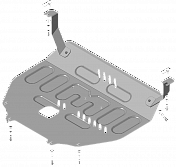 77204 Усиленная Защита радиатора, картера Двигателя, КПП. 2 мм, Сталь.