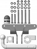 95201-A Фаркоп Motodor Jeep Wrangler 2007-2018; 2018-н.в (оцинк. Шар) (90021)