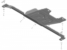 77510 Усиленная Защита раздаточной коробки, 2 мм, Сталь.