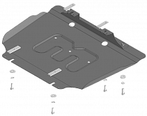 78309 Усиленная Защита двигателя, переднего дифференциала. 2 мм, Сталь.