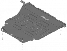 72512 Усиленная Защита картера Двигателя, КПП. 2 мм, Сталь.