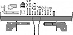 92204-A Фаркоп Motodor Subaru Outback с 2021 г. (оцинк. Шар)